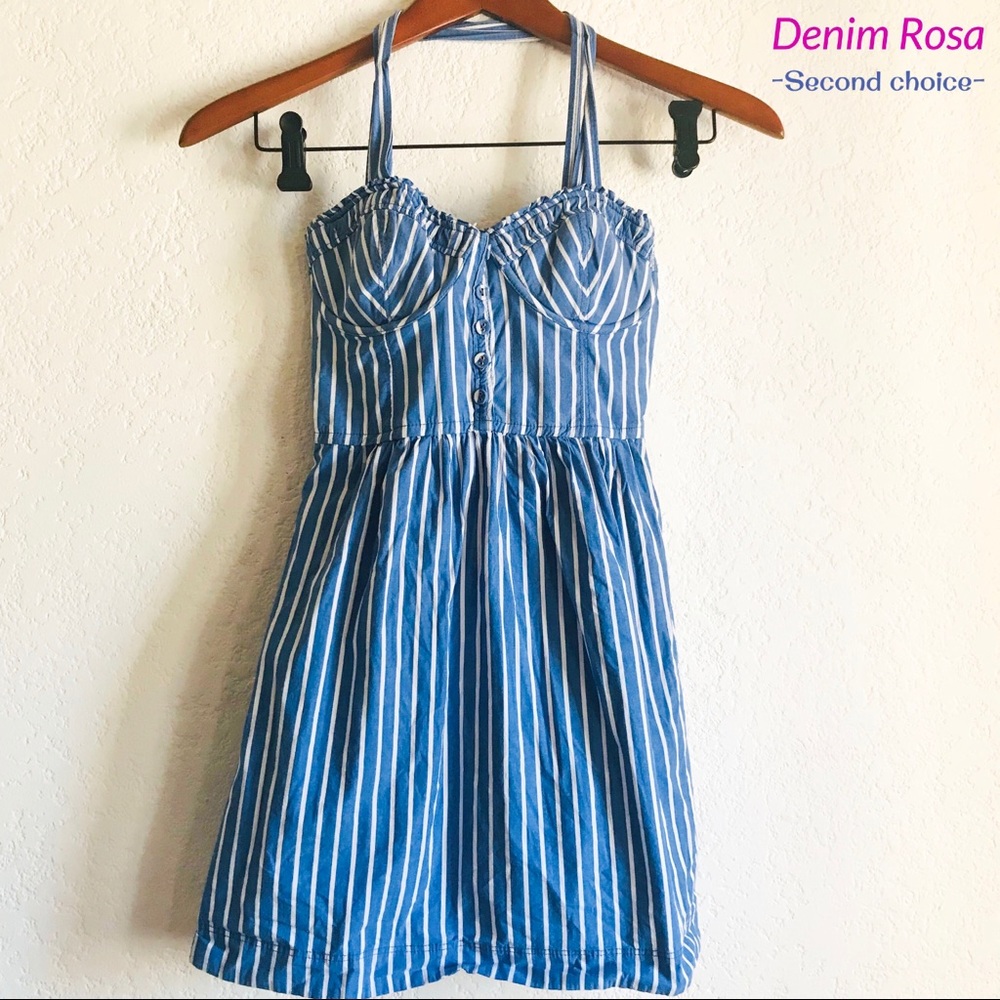 Bustier striped dress
